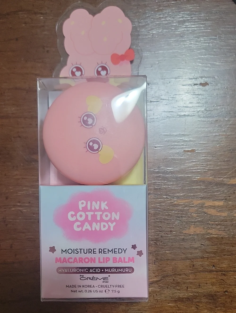 Creme shop macaron lip balm pink cotton candy